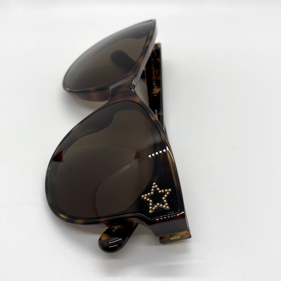 Stella Mccartney Brown Cat Eye Ladies Sunglasses New - Picture 10 of 16